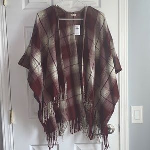 Hollister Flannel Poncho